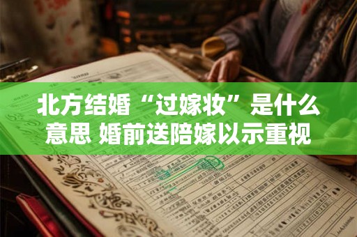 北方结婚“过嫁妆”是什么意思 婚前送陪嫁以示重视