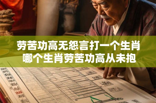 劳苦功高无怨言打一个生肖 哪个生肖劳苦功高从未抱怨