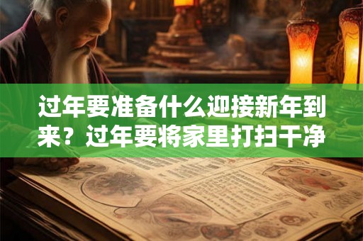 过年要准备什么迎接新年到来？过年要将家里打扫干净吗？