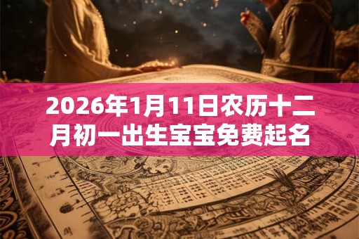 2026年1月11日农历十二月初一出生宝宝免费起名
