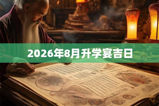 2026年8月升学宴吉日
