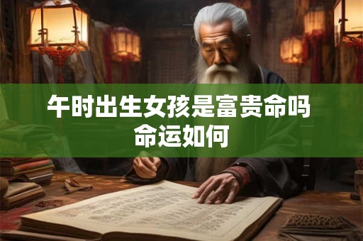 午时出生女孩是富贵命吗 命运如何 午时出生女孩是富贵命吗 命运如何