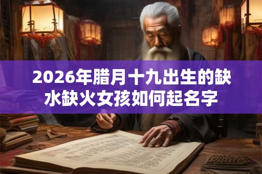 2026年腊月十九出生的缺水缺火女孩如何起名字 2026年腊月十九出生的缺水缺火女孩如何起名字