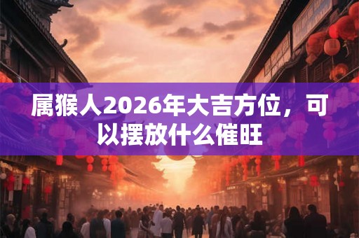 属猴人2026年大吉方位，可以摆放什么催旺