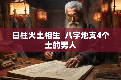 日柱火土相生  八字地支4个土的男人
