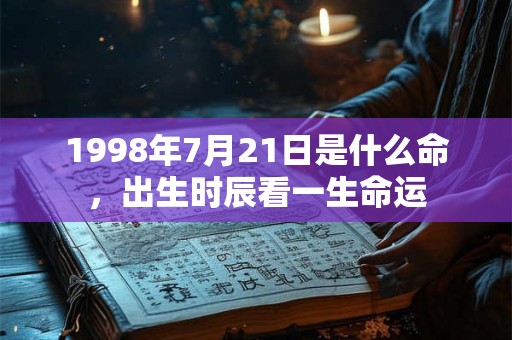 1998年7月21日是什么命，出生时辰看一生命运