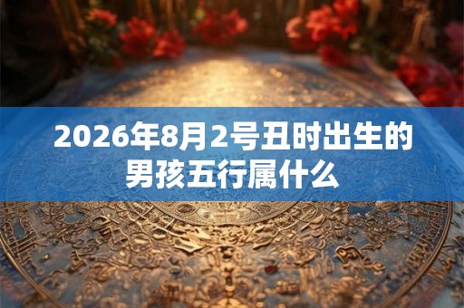 2026年8月2号丑时出生的男孩五行属什么