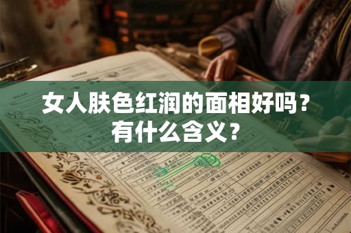 女人肤色红润的面相好吗?有什么含义? 女人肤色红润的面相好吗?有什么含义?