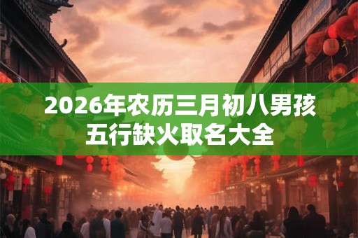 2026年农历三月初八男孩五行缺火取名大全 2026年农历三月初八男孩五行缺火取名大全