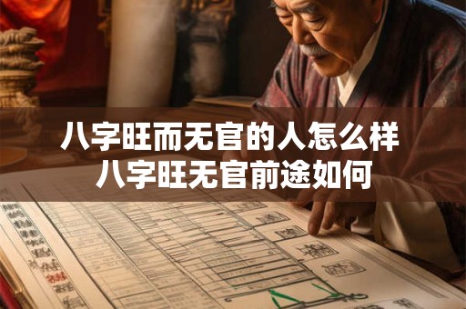 八字旺而无官的人怎么样 八字旺无官前途如何 八字旺而无官的人怎么样 八字旺无官前途如何