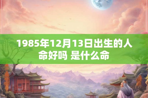 1985年12月13日出生的人命好吗 是什么命 1985年12月13日出生的人命好吗 是什么命