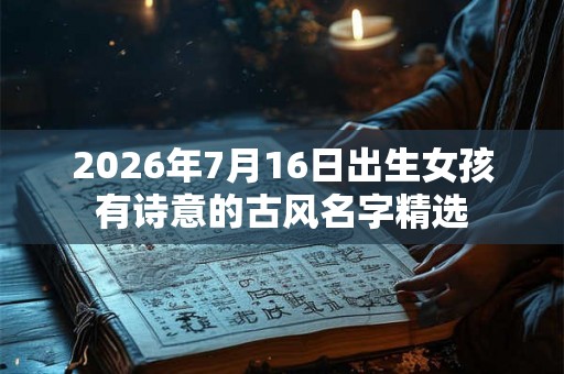 2026年7月16日出生女孩有诗意的古风名字精选 2026年7月16日出生女孩有诗意的古风名字精选