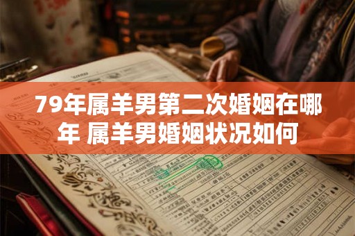 79年属羊男第二次婚姻在哪年 属羊男婚姻状况如何