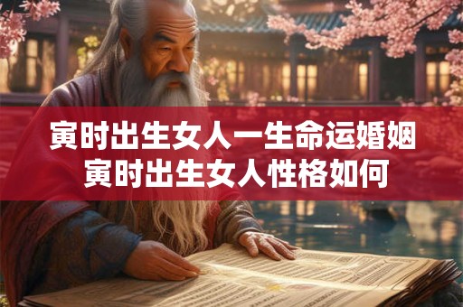 寅时出生女人一生命运婚姻 寅时出生女人性格如何