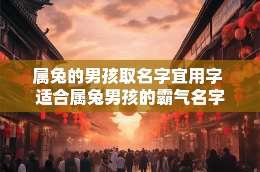 属兔的男孩取名字宜用字 适合属兔男孩的霸气名字