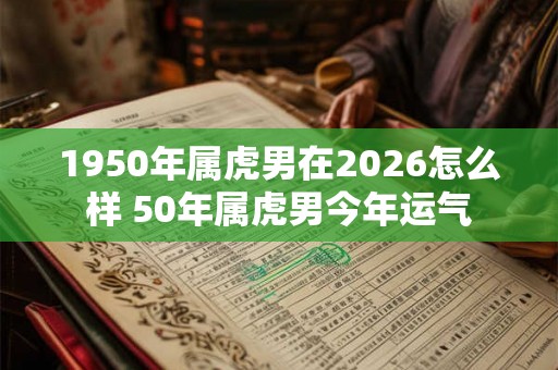 1950年属虎男在2026怎么样 50年属虎男今年运气