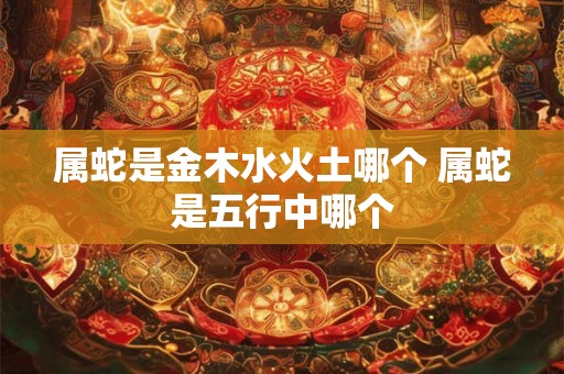 属蛇是金木水火土哪个 属蛇是五行中哪个