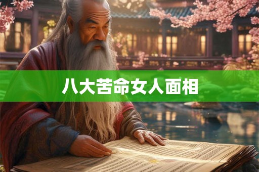 八大苦命女人面相 八大苦命女人面相