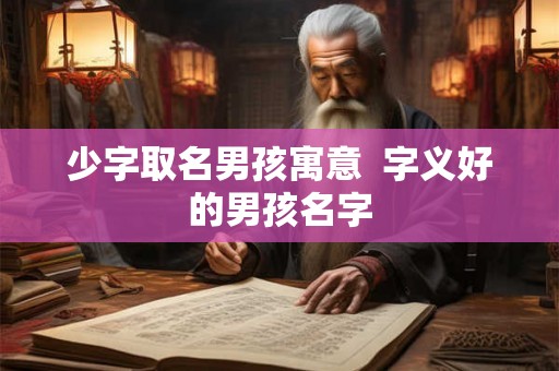少字取名男孩寓意 字义好的男孩名字 少字取名男孩寓意 字义好的男孩名字