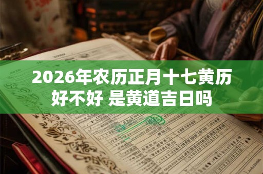 2026年农历正月十七黄历好不好 是黄道吉日吗 2026年农历正月十七黄历好不好 是黄道吉日吗