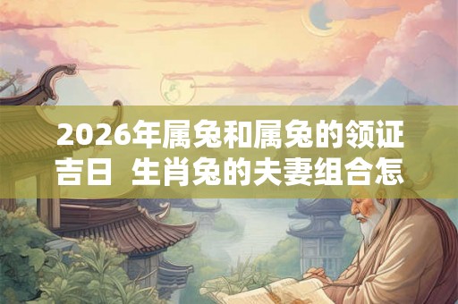 2026年属兔和属兔的领证吉日  生肖兔的夫妻组合怎么样
