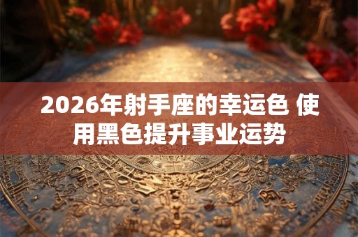 2026年射手座的幸运色 使用黑色提升事业运势