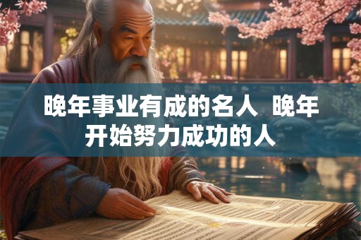 晚年事业有成的名人  晚年开始努力成功的人