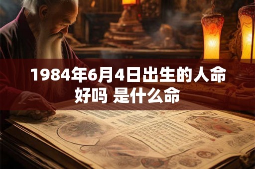1984年6月4日出生的人命好吗 是什么命