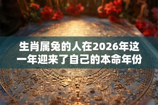 生肖属兔的人在2026年这一年迎来了自己的本命年份