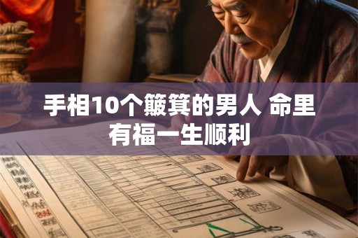 手相10个簸箕的男人 命里有福一生顺利 手相10个簸箕的男人 命里有福一生顺利