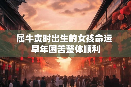 属牛寅时出生的女孩命运 早年困苦整体顺利 属牛寅时出生的女孩命运 早年困苦整体顺利