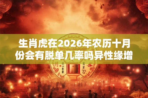 生肖虎在2026年农历十月份会有脱单几率吗异性缘增强有利脱单