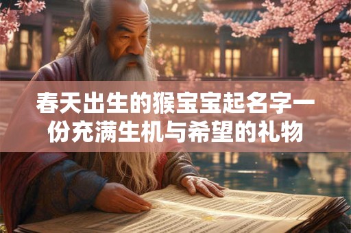 春天出生的猴宝宝起名字一份充满生机与希望的礼物 春天出生的猴宝宝起名字一份充满生机与希望的礼物