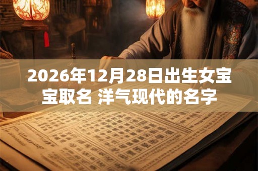 2026年12月28日出生女宝宝取名 洋气现代的名字