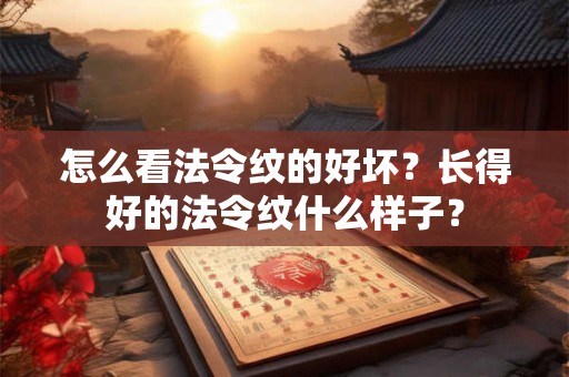 怎么看法令纹的好坏？长得好的法令纹什么样子？