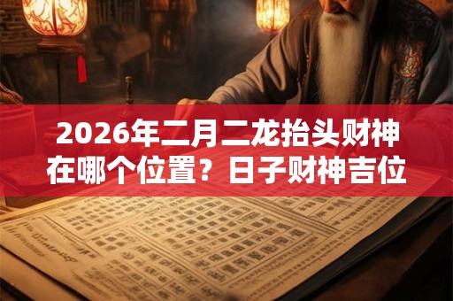 2026年二月二龙抬头财神在哪个位置？日子财神吉位查询！