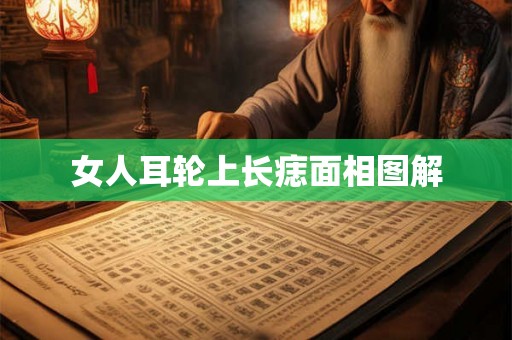 女人耳轮上长痣面相图解