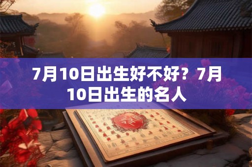 7月10日出生好不好？7月10日出生的名人