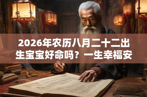 2026年农历八月二十二出生宝宝好命吗？一生幸福安康吗？