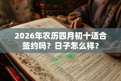 2026年农历四月初十适合签约吗？日子怎么样？