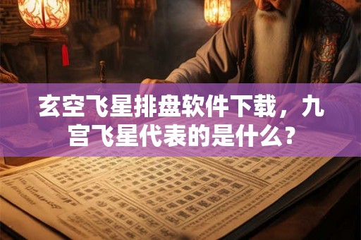 玄空飞星排盘软件下载，九宫飞星代表的是什么？