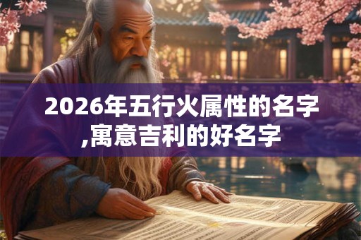 2026年五行火属性的名字,寓意吉利的好名字 2026年五行火属性的名字,寓意吉利的好名字