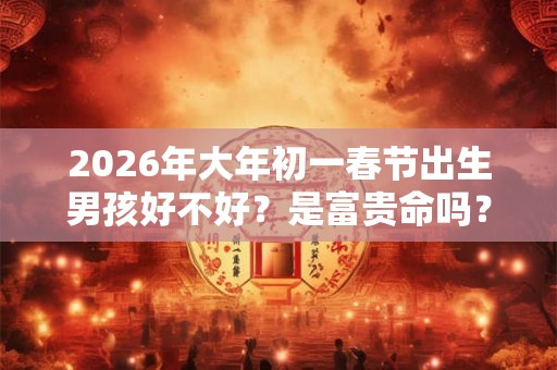 2026年大年初一春节出生男孩好不好？是富贵命吗？