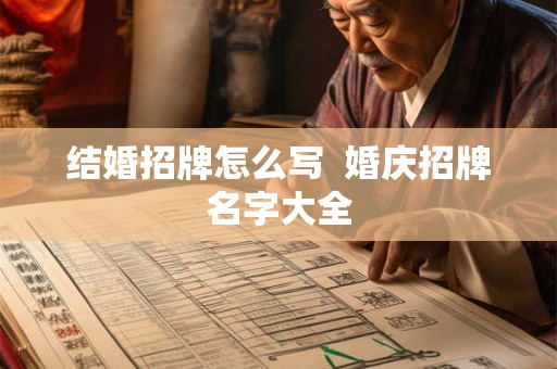 结婚招牌怎么写  婚庆招牌名字大全