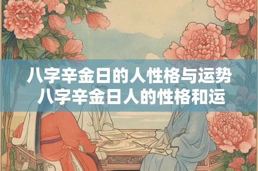 八字辛金日的人性格与运势 八字辛金日人的性格和运势 八字辛金日的人性格与运势 八字辛金日人的性格和运势