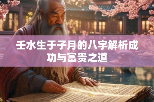 壬水生于子月的八字解析成功与富贵之道