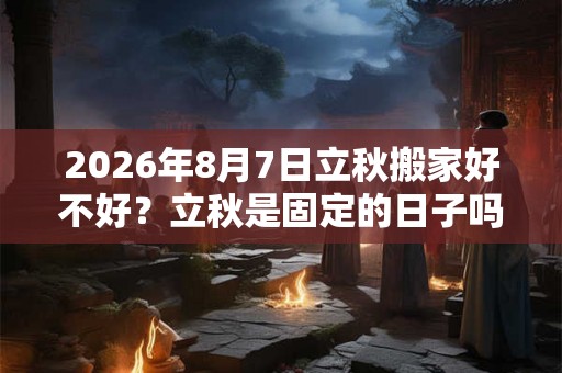 2026年8月7日立秋搬家好不好？立秋是固定的日子吗？