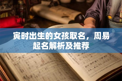 寅时出生的女孩取名，周易起名解析及推荐