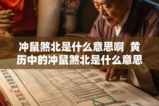 冲鼠煞北是什么意思啊  黄历中的冲鼠煞北是什么意思