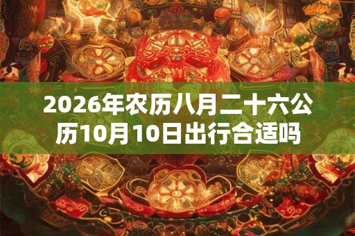 2026年农历八月二十六公历10月10日出行合适吗 2026年农历八月二十六公历10月10日出行合适吗